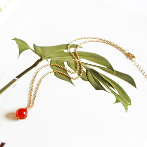Gemstone <b>Necklaces</b> | 18K PVD Gold Plated Stainless Steel Wire-Wrapped Natural Stone Celestial Sphere Planet Pendants - Product Image 6