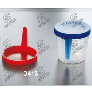 ถ้วยพลาสติกใส่ตัวอย่าง Suyi ขนาด 40 มล. ฝาแบบ Snap รุ่น D413 สำหรับเก็บตัวอย่างอุจจาระ - Product Image 2