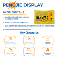 Bannière en tissu personnalisée, bannière en polyester, signalétique souple pour la publicité extérieure, les événements, les salons professionnels et les expositions