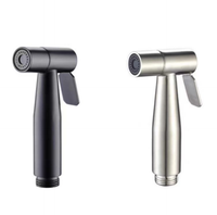 Alat Semprot Toilet Duduk Stainless Steel 304 Terlaris, Sistem Bilas Tekanan, Gagang Kamar Mandi, Dua Warna, Shattaf