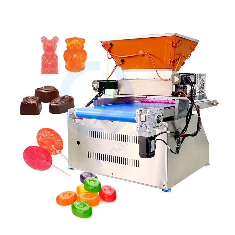 ماكينة صنع الحلوى الصلبة الصغيرة الحلوة من السكر على شكل سكر رخيصة للاستخدام في المختبرات ، مودع يدوي للعلكة
