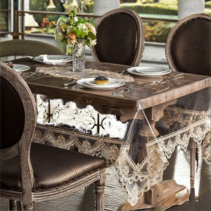 Liangshi JACQUARD 2025 Woven PVC Solid Modern <b>Square</b> Embroidered Customized Hotel Use <b>Tablecloth</b> Waterproof Oil-proof Wash-free - Product Image 1