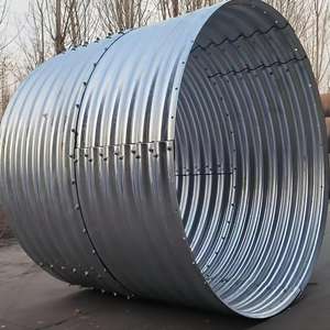 ราคาส่งขนาดเส้นผ่าศูนย์กลางที่แตกต่างกันเหล็กชุบสังกะสีท่อระบายน้ำเหล็กลูกฟูกท่อระบายน้ำสำหรับการก่อสร้างถนน - Product Image 3