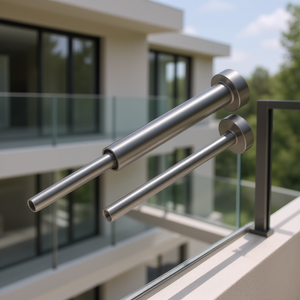 Kit de barandilla de cable de acero inoxidable T316 de 1/8 pulgadas, barandillas negras para balcones, diseño minimalista - Product Image 2