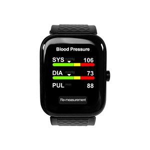 Montre connectée de suivi de santé avec moniteur de pression artérielle, fréquence cardiaque, suivi du sommeil et SpO2, écran noir 2,01 pouces, certifiée CE MDR. - Product Image 3
