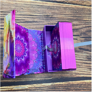 Jeu de cartes Oracle <span class=keywords><strong>d</strong></span>'<span class=keywords><strong>amour</strong></span>, cartes de tarot personnalisées, papier artistique de haute qualité, jeu de cartes <span class=keywords><strong>d</strong></span>'affirmation avec boîte personnalisée - Product Image 1