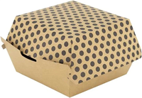 Carton ondulé personnalisable Boîte à hamburger à cannelure en F Matériaux de qualité alimentaire avec revêtement UV gaufrage pour emballage de conception de logo