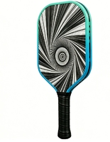 Raquette de pickleball thermoformée personnalisée ET207, motif tourbillon optique monochrome, pour l'art urbain, cadeau sportif, vente en gros OEM, boutique