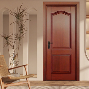 Portes en bois plaqué naturel personnalisées pour chambre à coucher, salle de bain, intérieur d'hôtel, portes en bois peintes, insonorisées, sans <span class=keywords><strong>avis</strong></span> pour le moment - Product Image 2