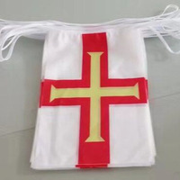 Drapeaux à cordes de haute qualité, fanion en polyester 100D, banderole, drapeau national