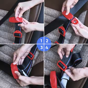 Clip de <span class=keywords><strong>ceinture</strong></span> de sécurité pour siège auto, boucle de <span class=keywords><strong>ceinture</strong></span> de sécurité enfant, sangle de confort pour épaule et cou, ajusteur de <span class=keywords><strong>ceinture</strong></span>, dispositif de fixation pour bébé et enfant, protection - Product Image 4