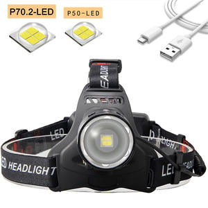 XHP 70 Rechargeable Head Flashlight hunt High Power 1000 Lumens Zoom Headlamp 3 Modes Adjustable Lens Head-mounted <b>Torch</b> <b>Light</b> - Product Image 2