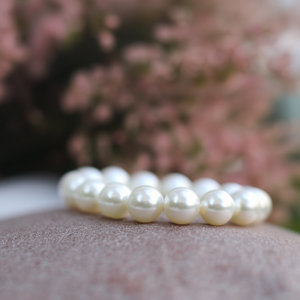 Bracelet de perles de culture blanches rondes de 16mm, bijoux extensibles élastiques pour femmes, cadeau à la mode - Product Image 3