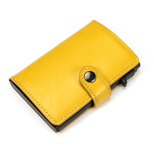 Casekey FD08 Vintage Ultra Thin <b>RFID</b> <b>for</b> <b>Wallet</b> Portafogli Push Button Card Holder Slim Auto Eject Smart <b>Wallet</b> <b>Men</b> - Product Image 3