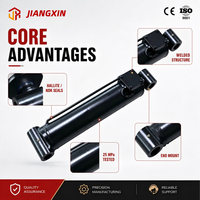 Jiangxin 100mm Çap 120mm Dış Çap 45mm Çubuk 405mm Stroklu Dayanıklı Çift Etkili CE Seviyeli Hidrolik Silindir 22MPa AWP için