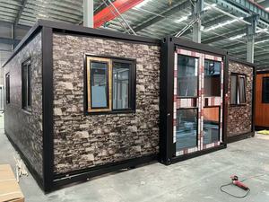 Maison mobile préfabriquée extensible en conteneur de 40 pieds et 20 pieds, sécurité, 2, 3, 4, 5 chambres, structure en acier préfabriquée, maison portable - Product Image 2