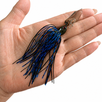 Leurre de pêche vibrant LUSHAZER à lame vibrante, style Chatter, avec jupe, hameçon simple, pour brochet, perche et prédateurs, matériel de lancer