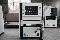 Ponceuse à bande large automatique pour le polissage des métaux avec moteur 10 kW pour le débavurage et le chanfreinage de tôles