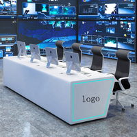 Station de travail de surveillance ergonomique de la console centrale de commande intelligente moderne