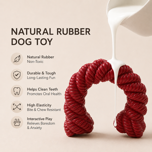 Zhierde Fabricant Grossiste Jouet à mâcher en caoutchouc et laine tricotée en forme de sabot pour <span class=keywords><strong>chien</strong></span>, anti-<span class=keywords><strong>stress</strong></span>, conception personnalisée, OEM disponible - Product Image 2
