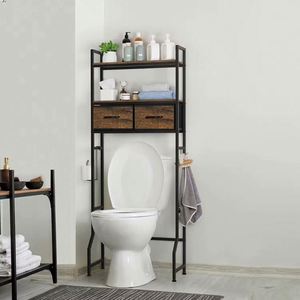 Meuble de rangement multifonctionnel en acier inoxydable pour salle de bain, design moderne et peu encombrant, idéal pour hôtels et toilettes extérieures, avec machine à laver intégrée - Product Image 3