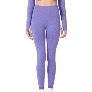 Leggings Deportivos de Cintura Alta Regina, Largos, Push-Up, Sin Costuras, Mezcla de Poliamida y Elastano, Color Morado, para Yoga y Fitness - Product Image 2