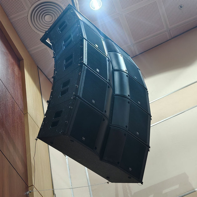 Thinuna L-212-DPA Dual 12 Inch 2-way Full-range High-power Active Line Array Speakers with Class D Amplifier for Auditoriums