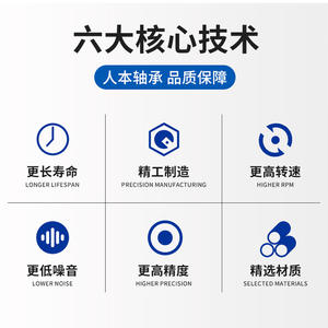 Roulements spéciaux pour moteur à grande vitesse Renben authentiques 6405-6412 Dotés de roulements de moteur efficaces 6406 6407 6408 6409 6410 6411 - Product Image 1