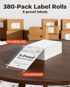Étiquettes thermiques durables, imperméables, avec adhésif puissant pour l'impression de codes-barres dans la logistique alimentaire - Product Image 3