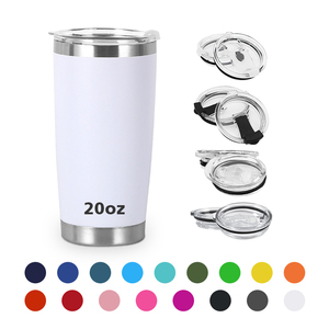 Custom logo 20oz Powder Coated Thermal Insulated Double Walled Stainless Steel Insulated Tumbler Travel <b>Mugs</b> - Product Image 5
