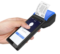 جهاز نقاط بيع لاسلكي يعمل بنظام أندرويد مع طابعة إيصالات ودعم تقنية NFC وQR للدفع، جهاز محمول للبيع بالتجزئة والأعمال الصغيرة