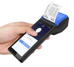 无线安卓 POS 终端 4G 带收据打印机 NFC QR 支付便携式设备，适用于零售业和小型企业 - Product Image 1