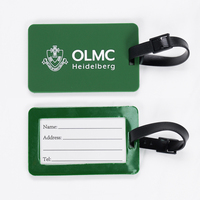 Etiqueta de Equipaje de Goma Suave con Logotipo 3D Personalizado en Color, Etiqueta de Identificación con Nombre para Maleta de Viaje, PVC, para Viajes