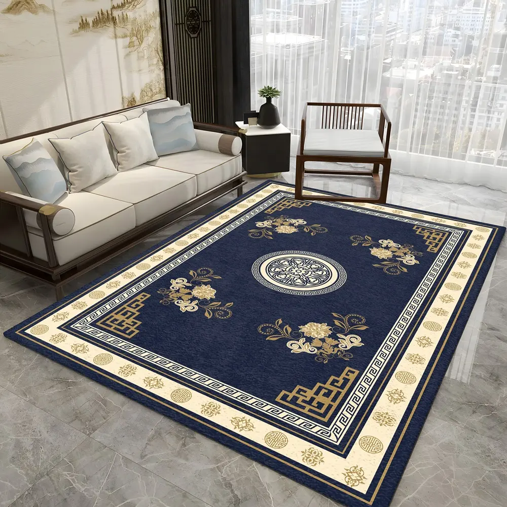 Alfombra de terciopelo de cristal con diseño personalizado moderno, alfombra China antideslizante con impresión Digital para sala de estar, alfombras y alfombras grandes