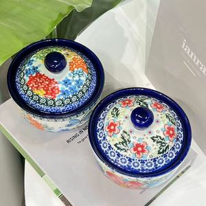 陶器の手描きシチューポット、家族の集まり、ギフト、ホテルなどに最適、環境に優しいデザイン、大容量 - Product Image 4