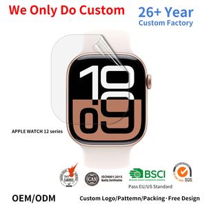 ฟิล์มไฮโดรเจลแบบนิ่ม OEM EPU สำหรับ Apple Watch SE 4 HD ฟิล์มกันรอยหน้าจอใส ป้องกันรอยขีดข่วน ฟิล์มสมาร์ทวอทช์แบบโค้งเต็มจอ - Product Image 1