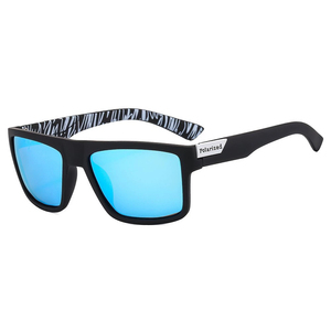 KD332 Gafas de Sol Deportivas Unisex, Lentes de Espejo Polarizadas, con Logo Debossed UV400, Montura de Acetato Marrón, a la Moda, OEM, ODM, Bienvenida - Product Image 1