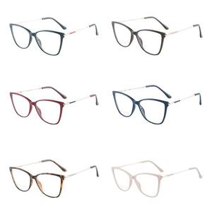 Lunettes anti-lumière bleue œil de chat 87107, monture intégrale TR90, unisexe, avec charnières à ressort métalliques - Product Image 5