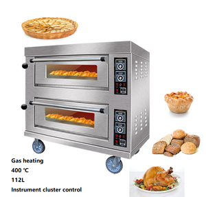 Professional Baking Machinery Manufacturer Commercial Two Deck <b>Pizza</b> Bread Baking <b>Oven</b> - Product Image 1