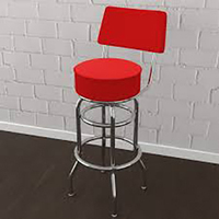 Heavy Duty Moderne Rétro En Métal Haut Rond Pivotant Comptoir Tabouret De Bar Style Commercial Chrome Pivotant Tabouret De Bar Dossier