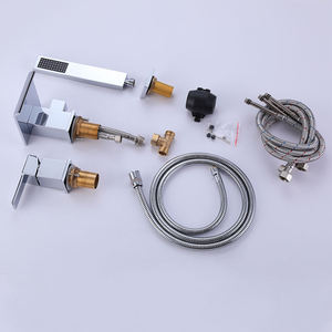Robinet de <span class=keywords><strong>douche</strong></span> cascade simple en laiton moderne, finition chrome poli, avec cartouche céramique, jet doux, ensemble de <span class=keywords><strong>douche</strong></span> encastré pour montage sur plan de bain - Product Image 6