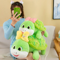Peluche tortue mignonne et petite, coussin en coton PP super doux pour dossier de canapé et cadeau pour enfants, poupée en peluche en gros