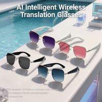 Gafas Inteligentes con IA, Superventas, Traductor en Tiempo Real con Más de 100 Idiomas, Llamadas y Audio, Gafas de Sol para Viajes y Exposiciones GY200