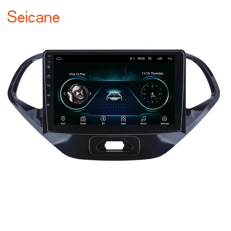 Radio estéreo para coche Android 11,0 de 9 pulgadas, pantalla táctil HD, navegación GPS, compatible con Carplay, TV Digital para Ford Figo 2015 2016 2017 2018