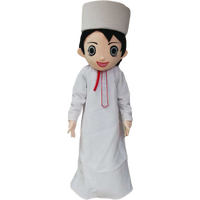 Costumes de mascotte personnalisés pour adultes, garçon arabe de dessin animé, pour Mardi Gras / fête de carnaval