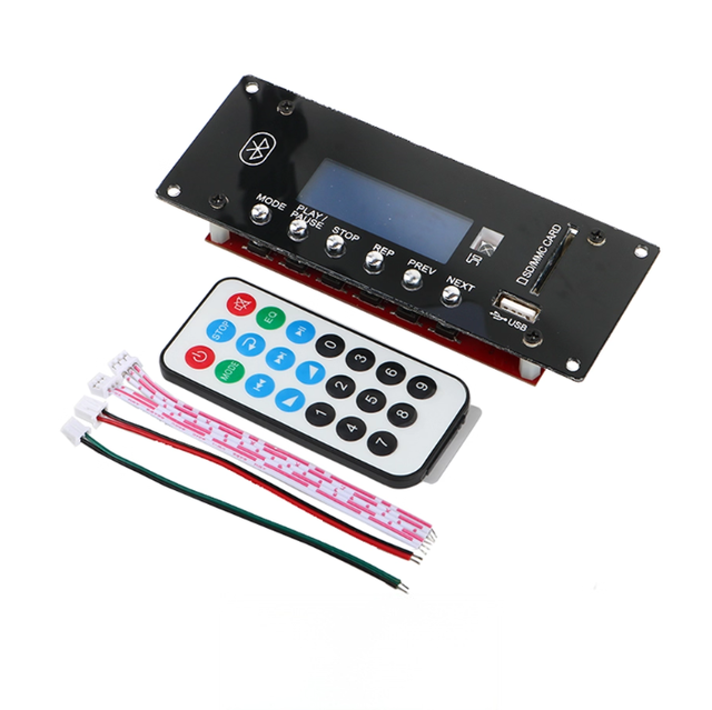 Car APE Lossless Decoding Supports USB/SD Card/FM Input 12V MP3 Decoder Board LCD Blue Tooth 4.0 Audio