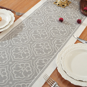 Cross-border American style table runner, light luxury high-end feel, imitation cotton and linen thickened tea towel, - Product Image 4