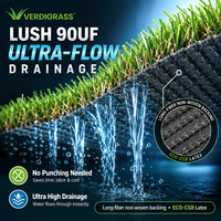 Gazon artificiel Verdigrass de qualité commerciale, 30 mm, souple, haute densité, durable, écologique, garantie 15 ans pour hôtels et complexes hôteliers