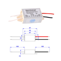 Moteur électrique CCTV, peut être utilisé avec CE SAA ETL, 110v 240v AC à DC, 1-6W 10W 12W 15W 0.5a 1amp, taille mini, IP67, alimentation LED