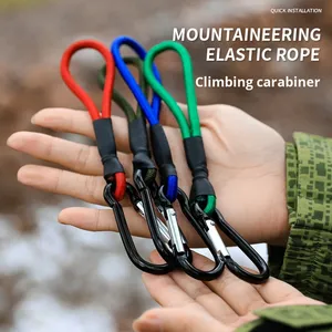 Outdoor Elastic Rope Climbing Hook Multi-function Camping Mountaineering Portable Buckle <b>Canopy</b> Pulling Rope <b>Tent</b> Accessories - Product Image 1